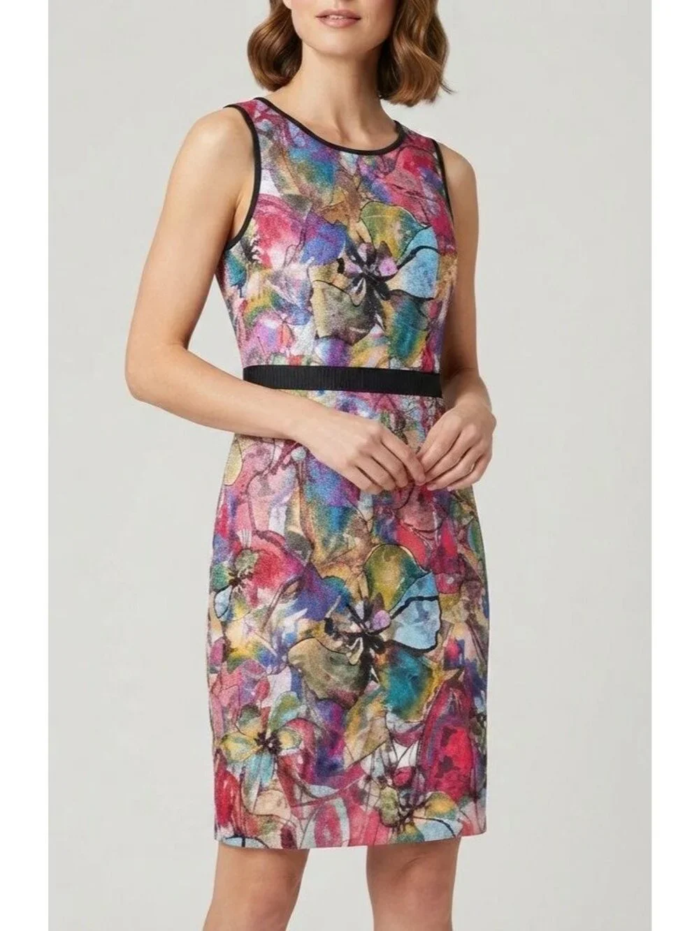 Women's - Antonio Melani Multicolor Floral Sleeveless Sheath Dress, Size 0